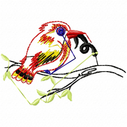 Small Birds Embroidery Design 5